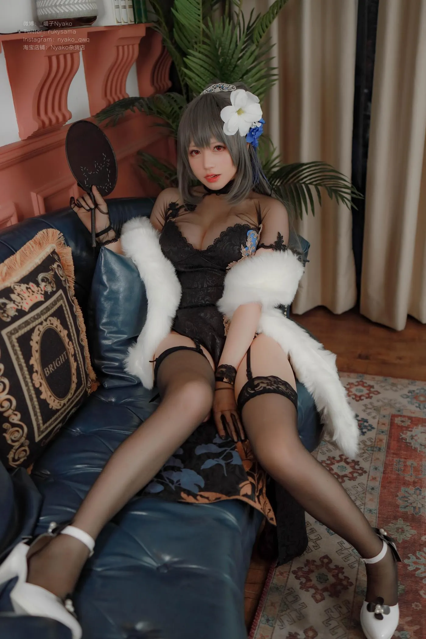 Nyako喵子 – NO.39 路易九世旗袍 [48P]插图3